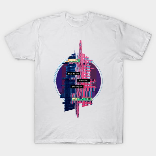 Glitch 3D Art T-Shirt by LR_Collections